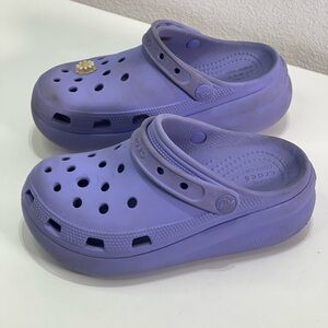 Crocs iconic Comfort Classic Cutie Clog Girls J2 Lavender